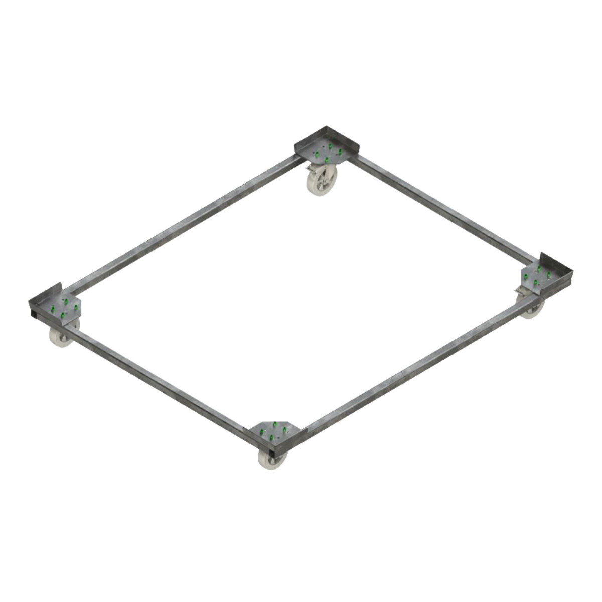 CHARIOT DE DEPLACEMENT NILOR BIO SUR 4 ROUES - ACIER GALVA A CHAUD GRIS CHARIOT DE DEPLACEMENT NILOR BIO SUR 4 ROUES - ACIER GALVA A CHAUD GRIS