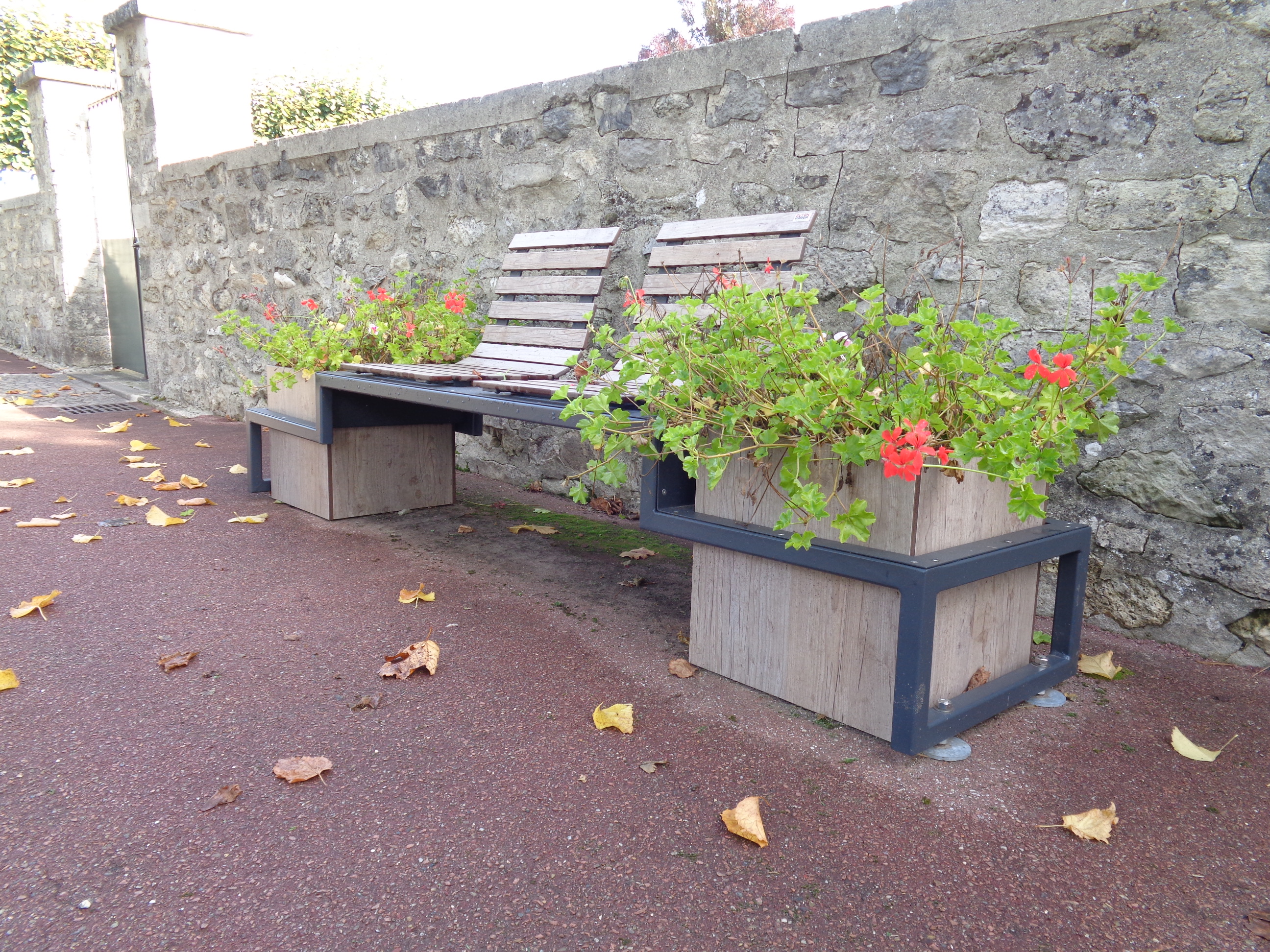 BANC AVEC JARDINIERES BC500 MAUREGARD