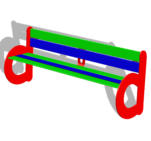 BCE 300 Banc enfant compact bicolore