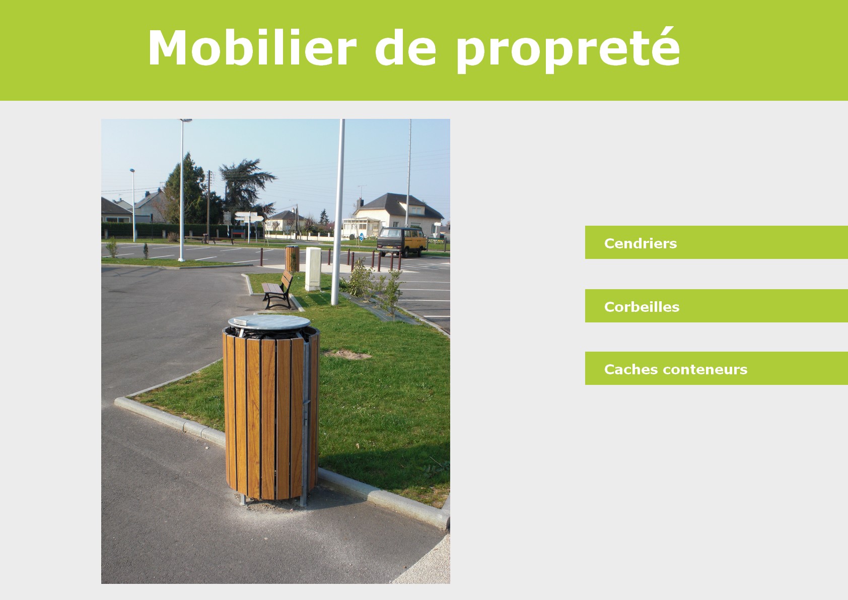 Mobilier de propreté